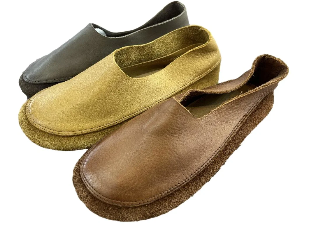 Factory Price Multicolor Fashion Women Casual Slip-on Flat Leather Shoes