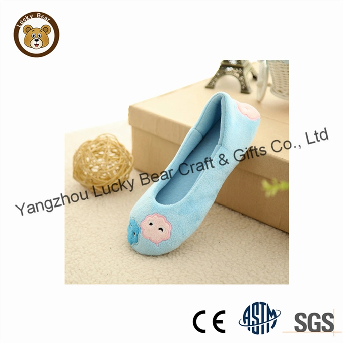 Wholesale Winter Soft Fleece Plush Cartoon Warm Ballet Home Slippers for Women