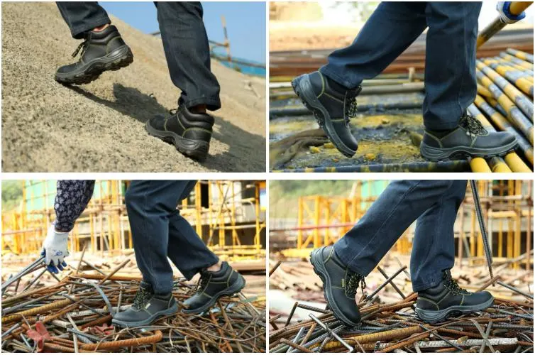 Double Density Polyurethane Sole Labor Protection Safety Work Shoes