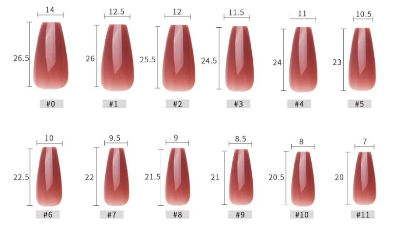 Wholesale 24PCS Fake Nail Tips Luxury Style Ballet Press on False Nails