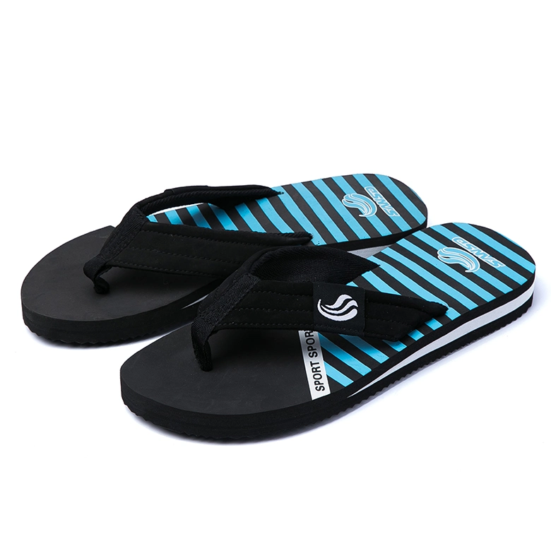 New Style Print Fabric Strap Man Flip Flop Casual Slipper