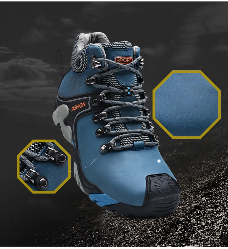 Mountain Climbing Shoes Waterproof Anti-Slip Trekking Sneakers Ankle Men Hiking Shoes