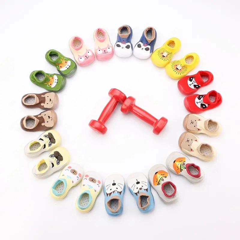 2023 New Fashion 0-4 Years Animal Design Baby Casual Indoor Socks Shoes Non-Slip Soft Bottom Cartoon Pattern Factory Direct Sales