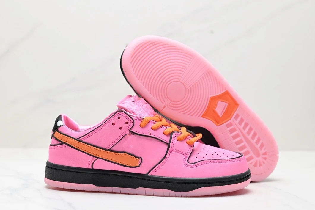 Replica Branded Skateboard Sneakers Powerpuff Girls Sb Duck Low Bubbles Sport Shoes