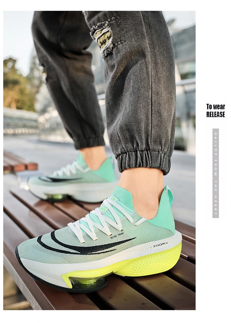 Couple&prime;s Breathable Athletic Sports Running Shoes with Thick Sole Platform Phylon MD Outsole Outdoor Basketball Fashion Shoes Training Gym Tennis Shoes