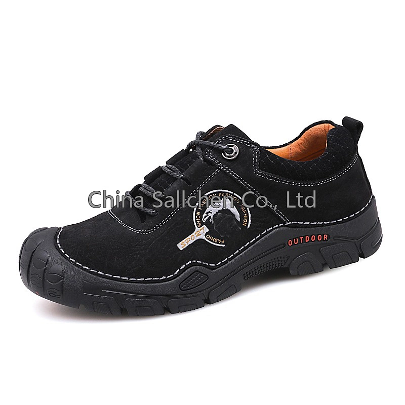 Black Trekking Hiking Shoes Duty Black Color Waterproof Ankle Shoes