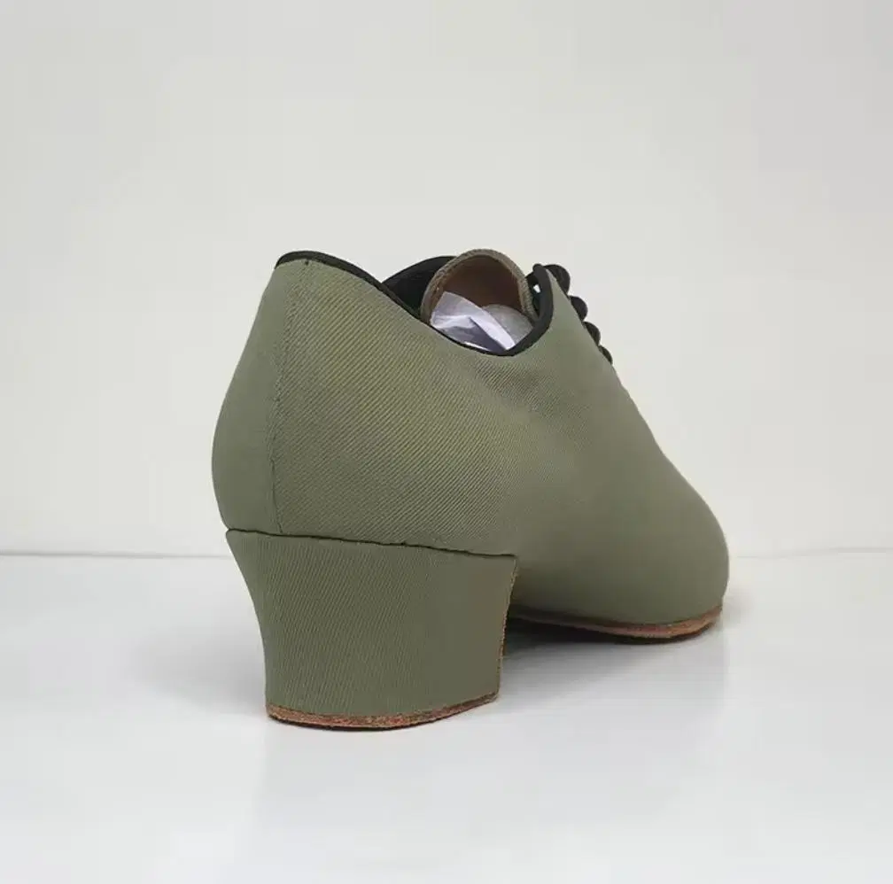 Green Fabric Women Dance Shoes