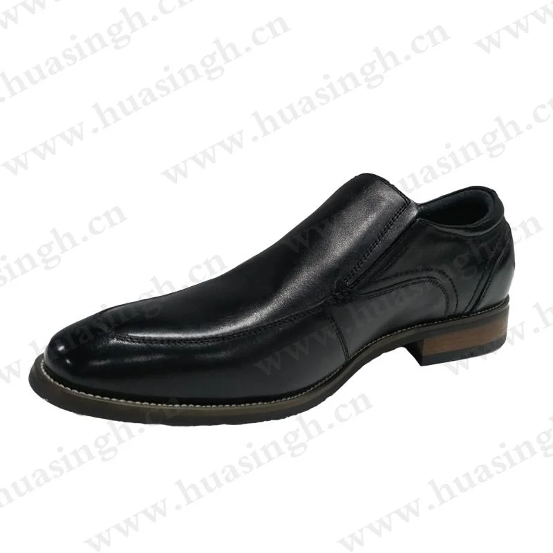 Gww, Shining Top-Lever Smooth Cow Leather Executive Shoe Comfortable Pull-on Office Shoe in Formal Occasions Hsa155