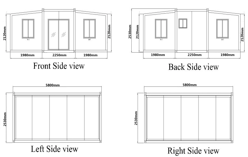 Luxury Resort Apartment Modular Portable Modern Design for Living House Mobile Prefabricated Expandable House Building