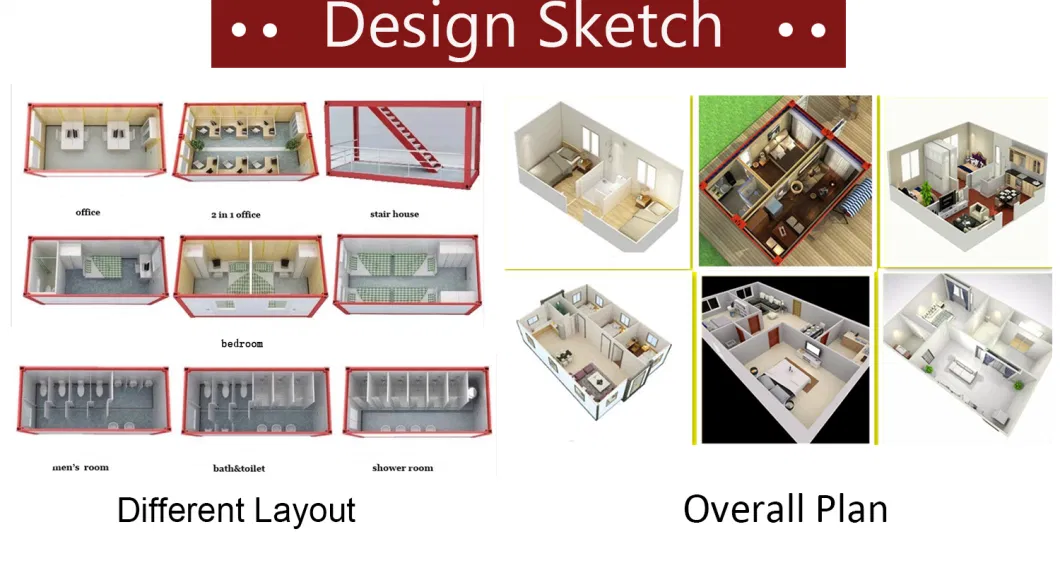 Prefab Container House Apartment Office Family Business Prefabricated Steel Structure Coffee Shop Wooden Style