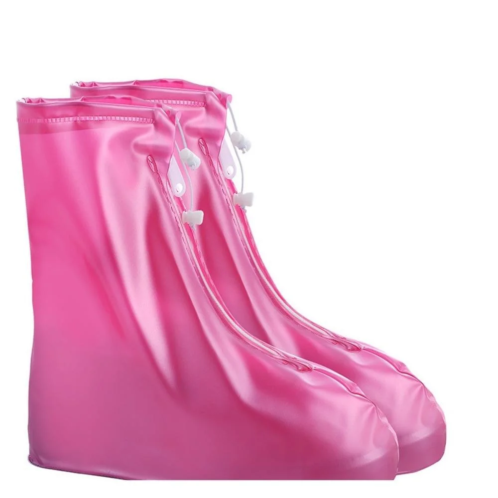 Reusable Ankle Length Rain Boots Anti-Slip Silicone Rain Shoe Cover Ci20348