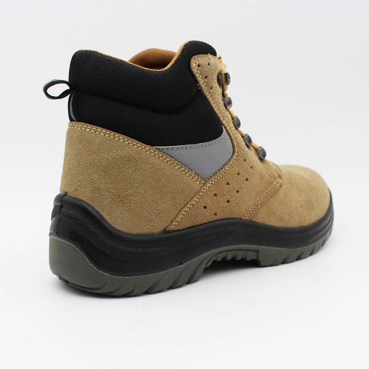 Suede Leather with Steel Toe-Cap Safety Footwear Working Shoes