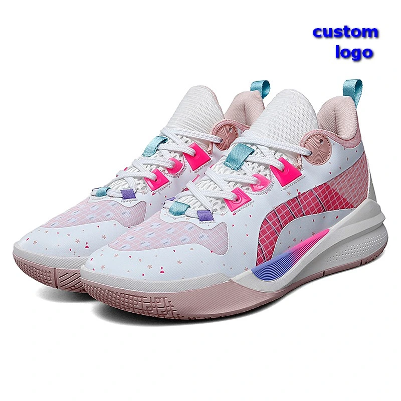 Custom Made Man Running Shoes Outdoor Basketball Shoes Jogging Custom Large Size Basketball Shoes White