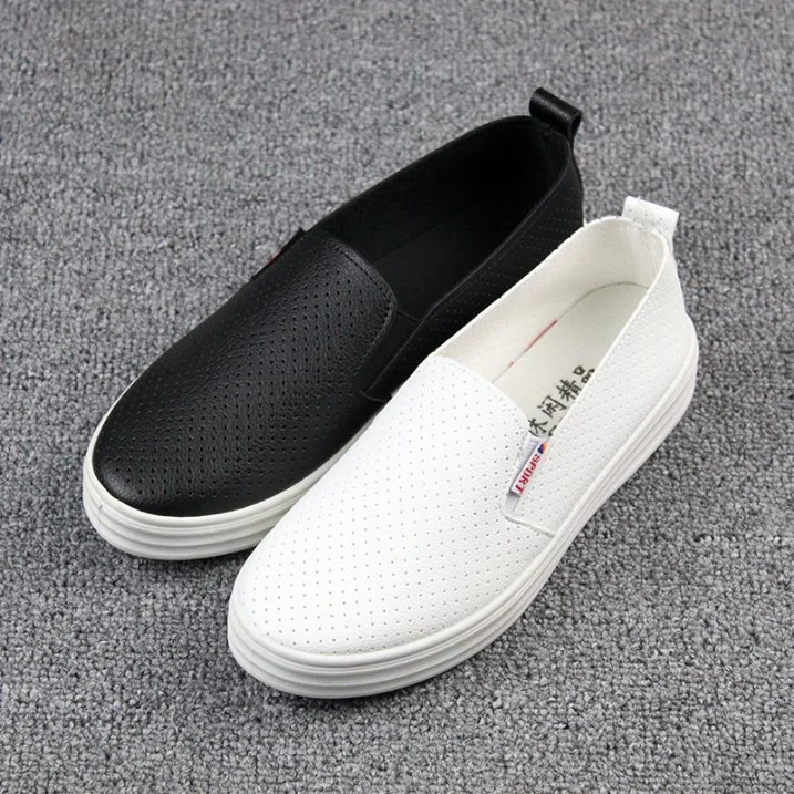 New Fashion Flat Bottom Round Toe Breathable PU Wear-Resistant Sole Casual Women Ladies Sneakers Athletic Sports Shoes Replicas