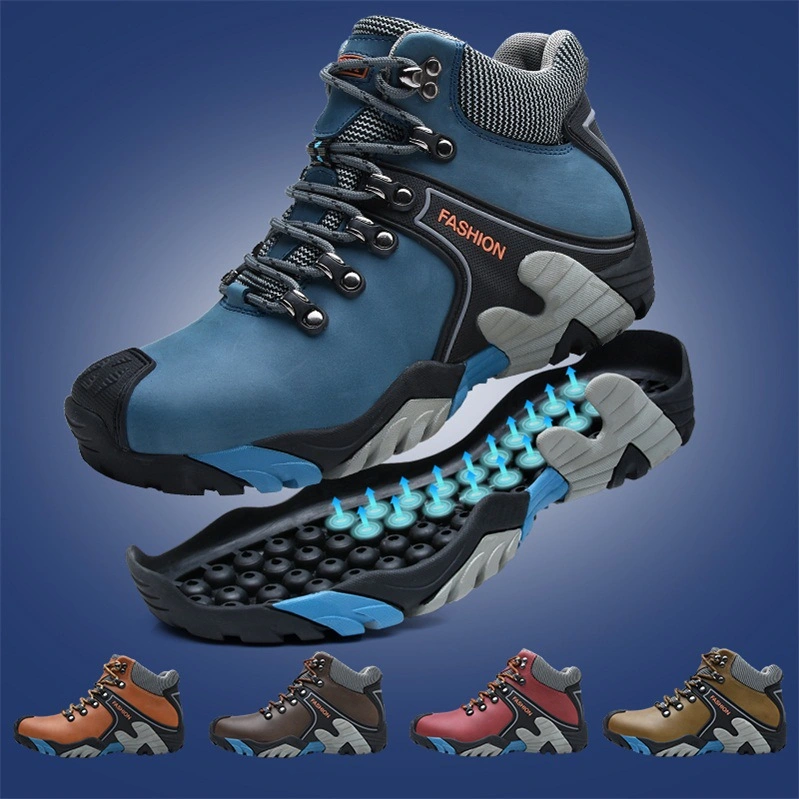 Mountain Climbing Shoes Waterproof Anti-Slip Trekking Sneakers Ankle Men Hiking Shoes