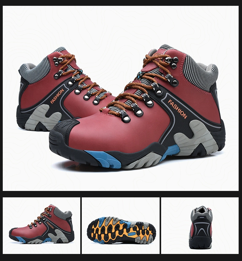 Mountain Climbing Shoes Waterproof Anti-Slip Trekking Sneakers Ankle Men Hiking Shoes