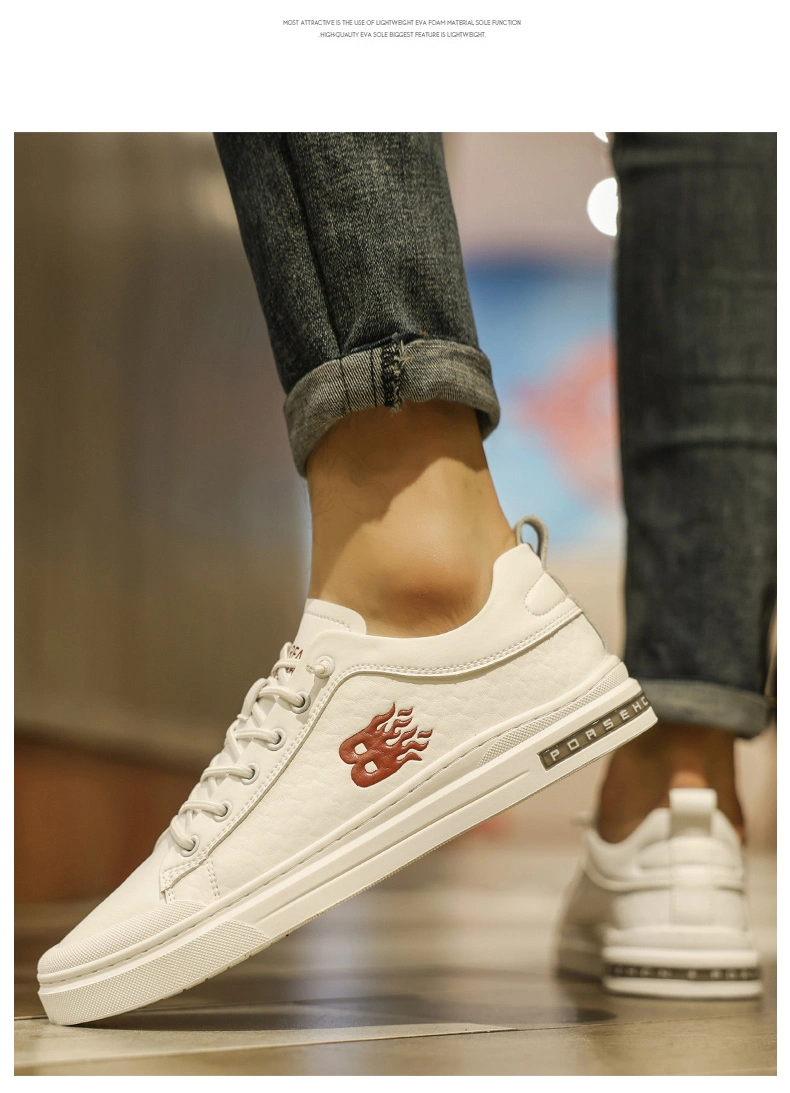 Fashionable Casual Board Sneakers Slip on Lazy Walking Style Shoes for Men