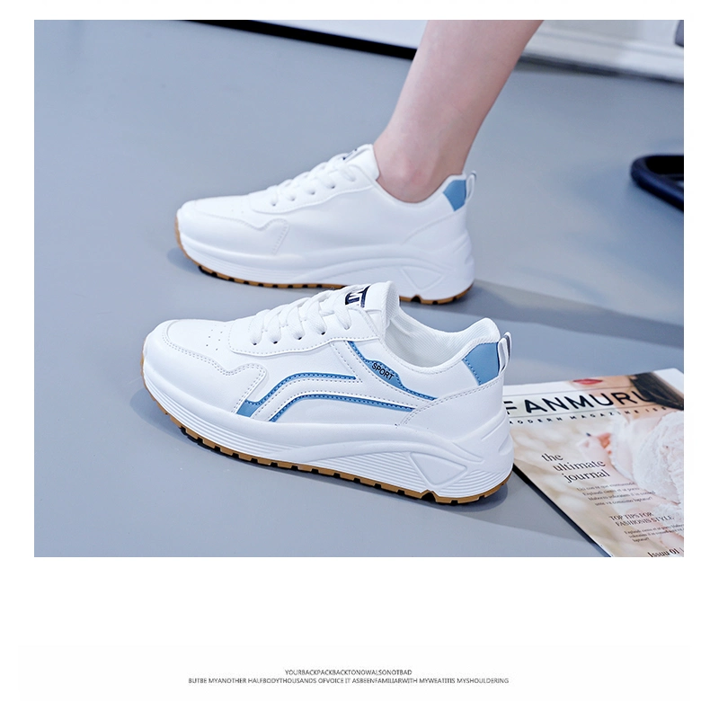 Popular Good Price Mesh White Sneakers Women Platform Walking Style Casual Shoes