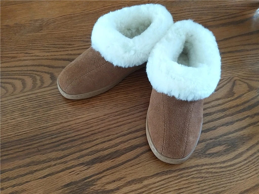 Factory Sale Real Sheepskin Shearling Moccasin Classic Style Unisex Casual Shoes