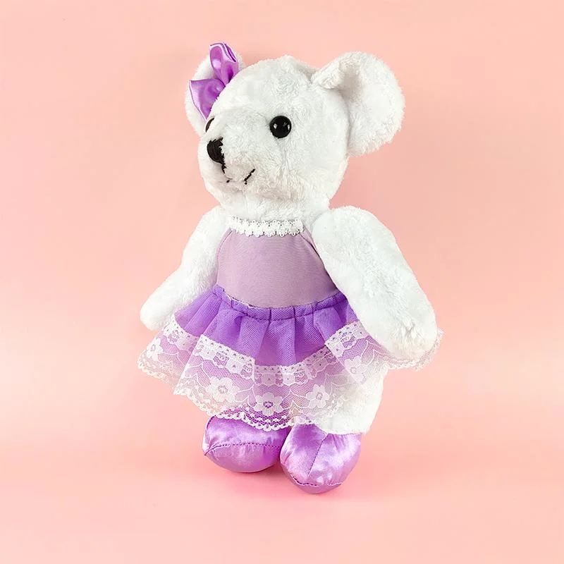 Tricolor Ballet Dress Bear Super Soft Stuff Cute Ballet Bear Plush Toy