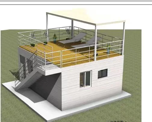 Anti-Rust Steel Frame Modular Flat Pack Container House Apartment