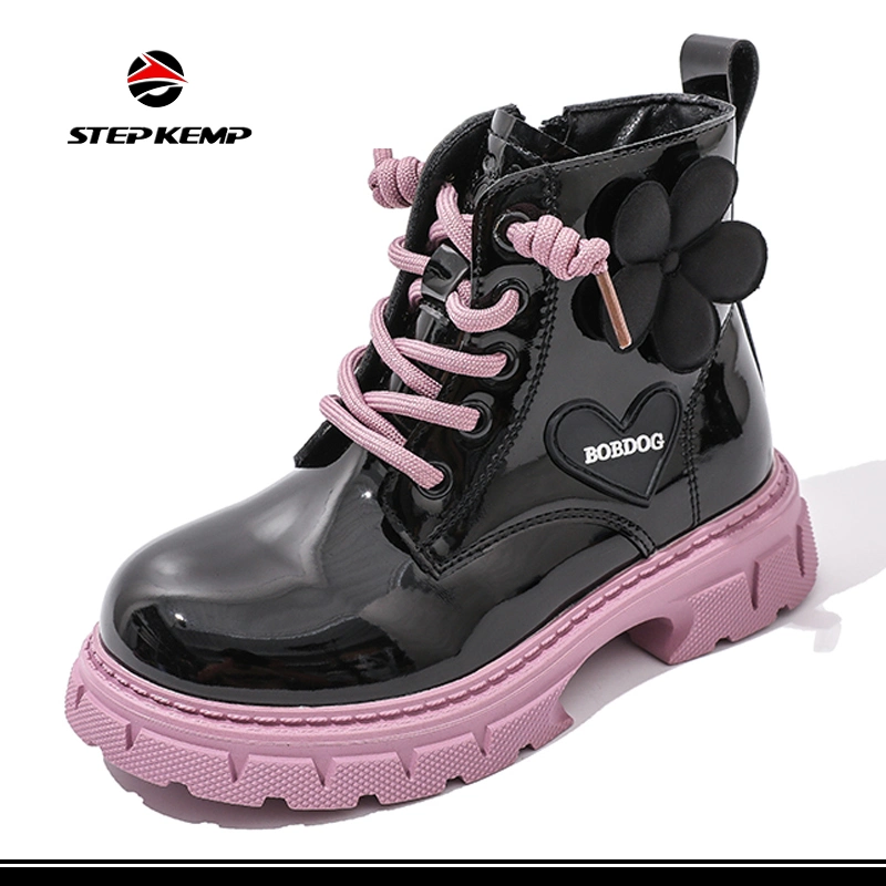 Girls&prime; Boys&prime; Snow Boots Winter Ankle Warm Anti-Slip Hiking Shoes Ex-23h8180