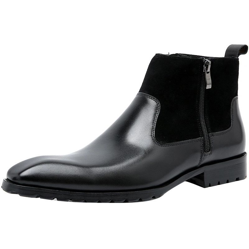 Elegant Leather Winter Shoes for Men - Classic Style Boots