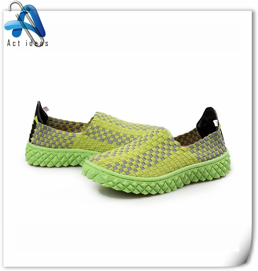 Handmade Woven Elastic Shoes Women