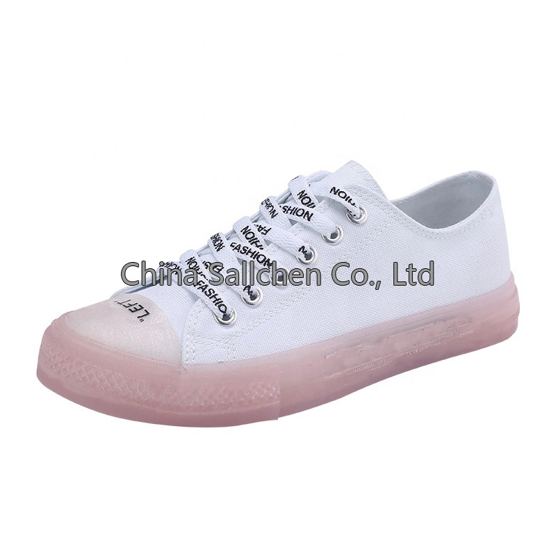 Girls Crystal Canvas Lace up Sports Shoes