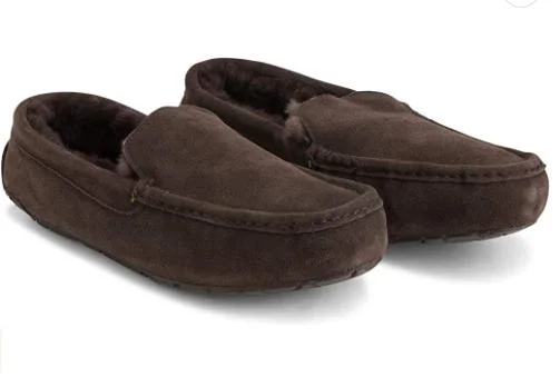 Mens Moccasins Suede House Loafers Shoes Slippers