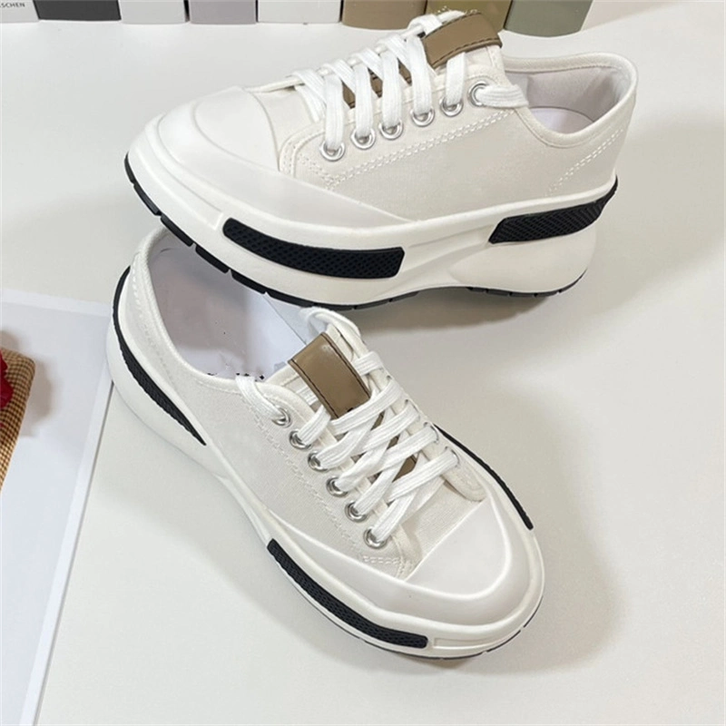 Designer Shoe Stylish Canvas Thick Sole Women Walking Style Leisure Wear Comfortable Lady Ins Hot Sneakers Female Girls Shoes