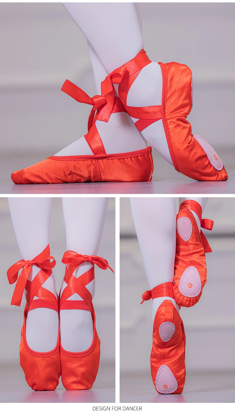 Satin Dance Shoe Ballet Pointe Shoes for Women