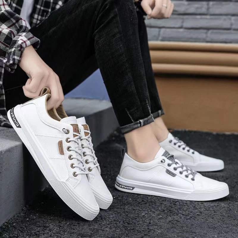 Fashion Walking Style Sneakers Slip-on Casual Shoes Leather Shoes for Men