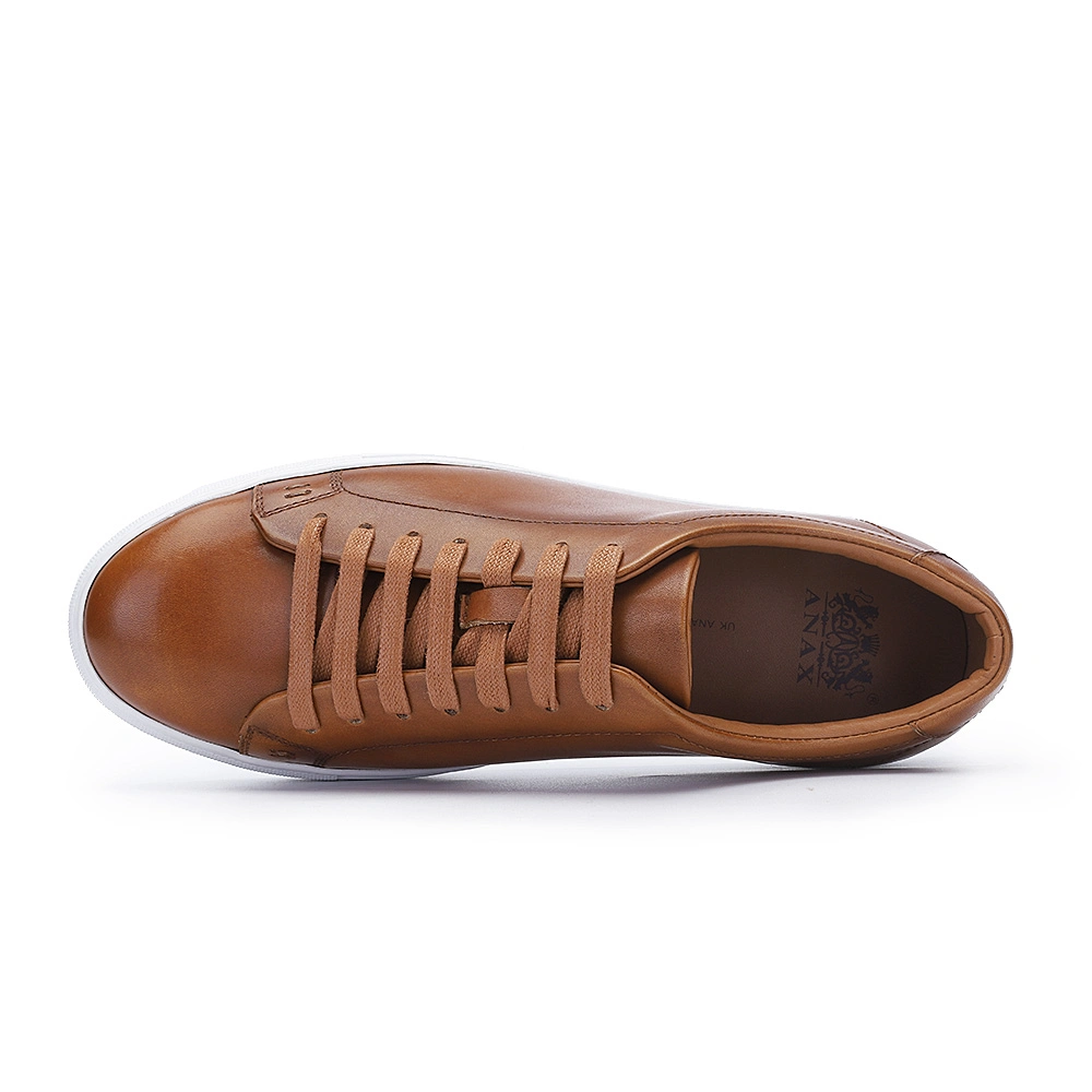 Lace-up Rubber Sole Leather Comfortable Casual Man Shoes