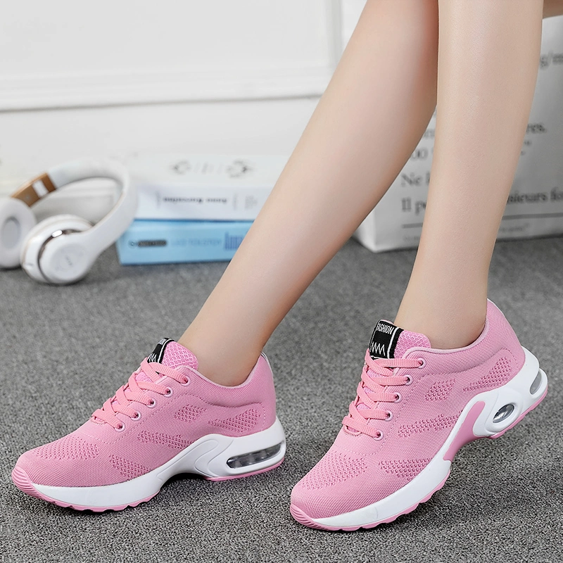 Women Sneaker Mesh Running Shoes Ladies Walking Dancing Sports Shoes Outdoor Air Cushion Breathable Footwear Lace up Sneakers