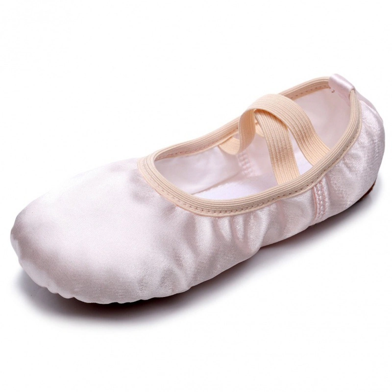 High Elastic Ballet Shoes Indoor Soft Sole Slippers Stretch Satin Dance Shoes