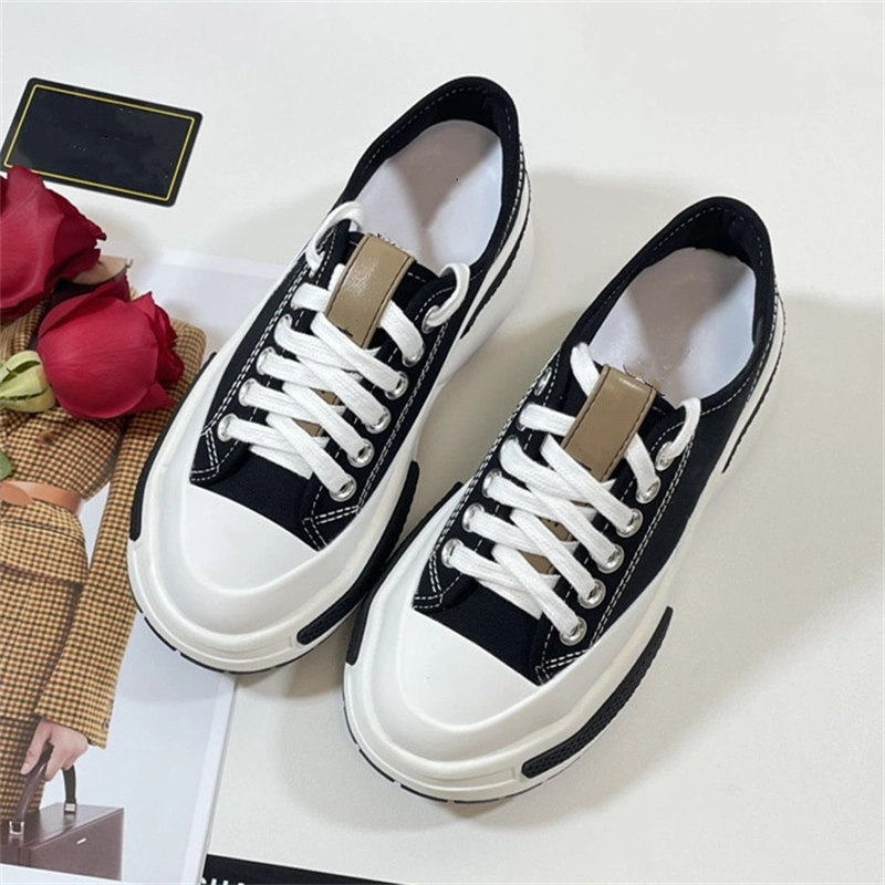 Designer Shoe Stylish Canvas Thick Sole Women Walking Style Leisure Wear Comfortable Lady Ins Hot Sneakers Female Girls Shoes