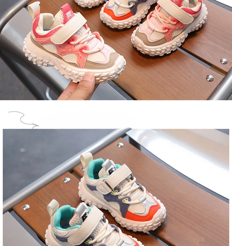 Children1-6 Years 3 Boys Sport Sneakers Soft Soles Non-Slip Toddlers Baby Walking Shoes