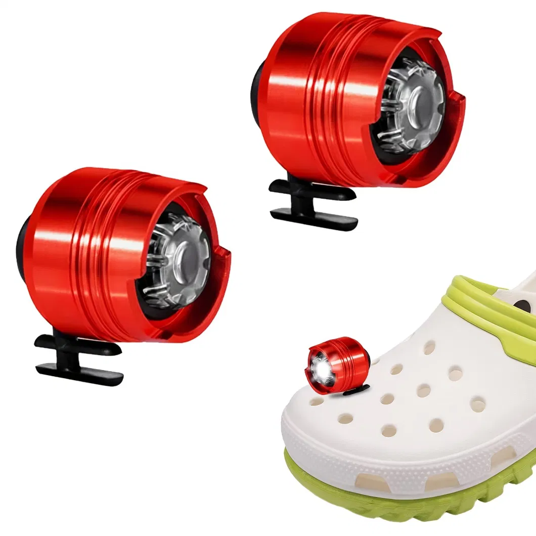 Headlights for Croc Hole Shoes Light Hiking Camping Warning Shoes Light Outdoor Sports Lighting Accessories