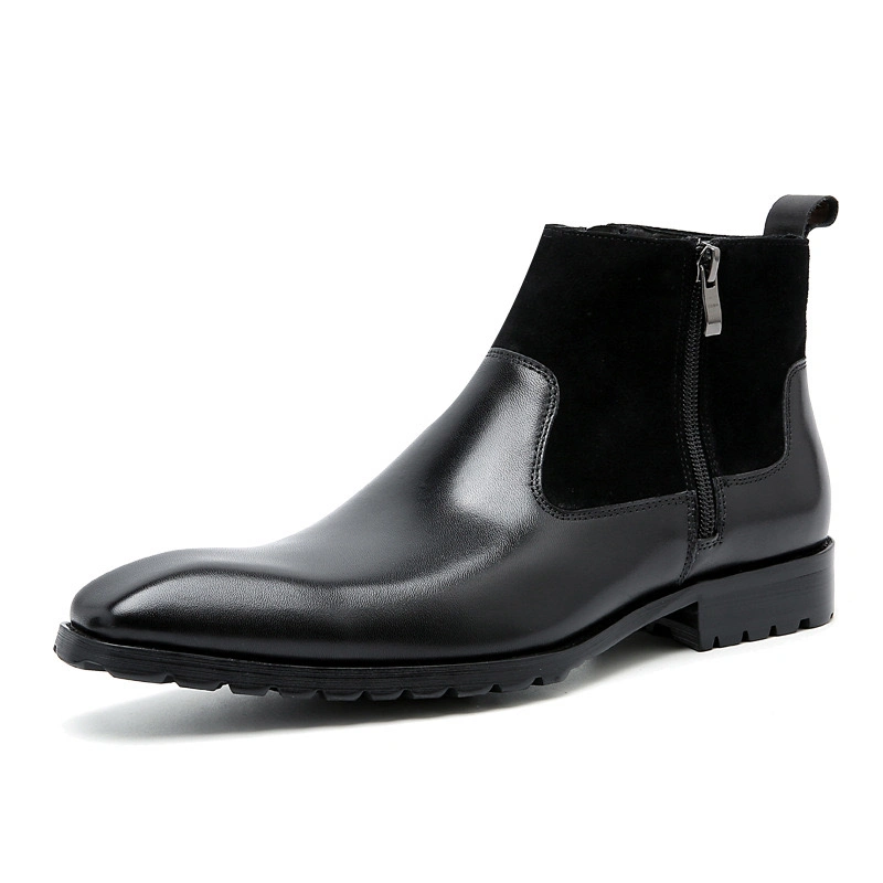 Elegant Leather Winter Shoes for Men - Classic Style Boots