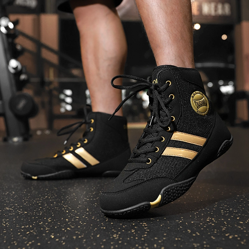 Professional Training Gym Wrestling Boots Boxing Shoes for Men