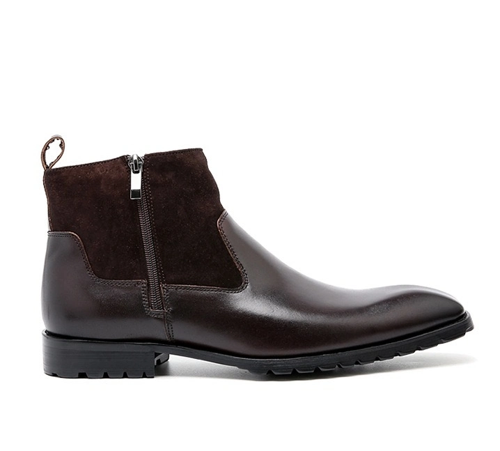 Elegant Leather Winter Shoes for Men - Classic Style Boots