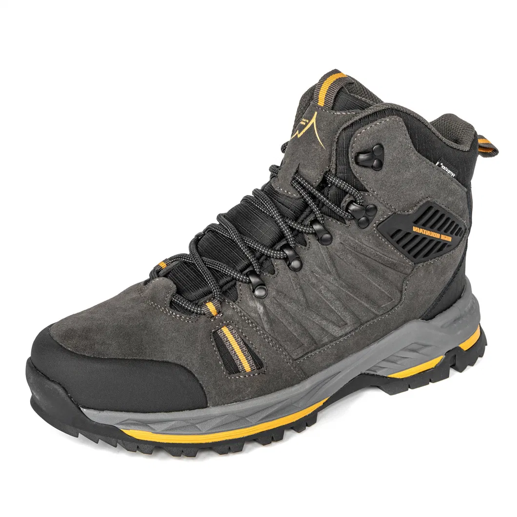 Waterproof High Quality Genuine Leater Hiking Outdoor Shoes for Man`S Climbing Boot