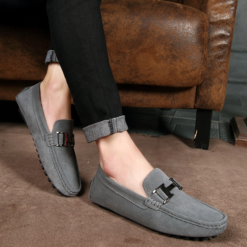 New Style Leather Cow Suede Loafer Driving Moccasins Shoes Ex-22L1236