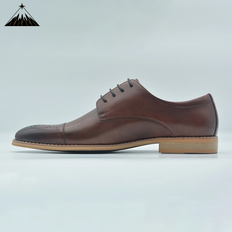 Elegant Leather Wingtip Dress Shoes