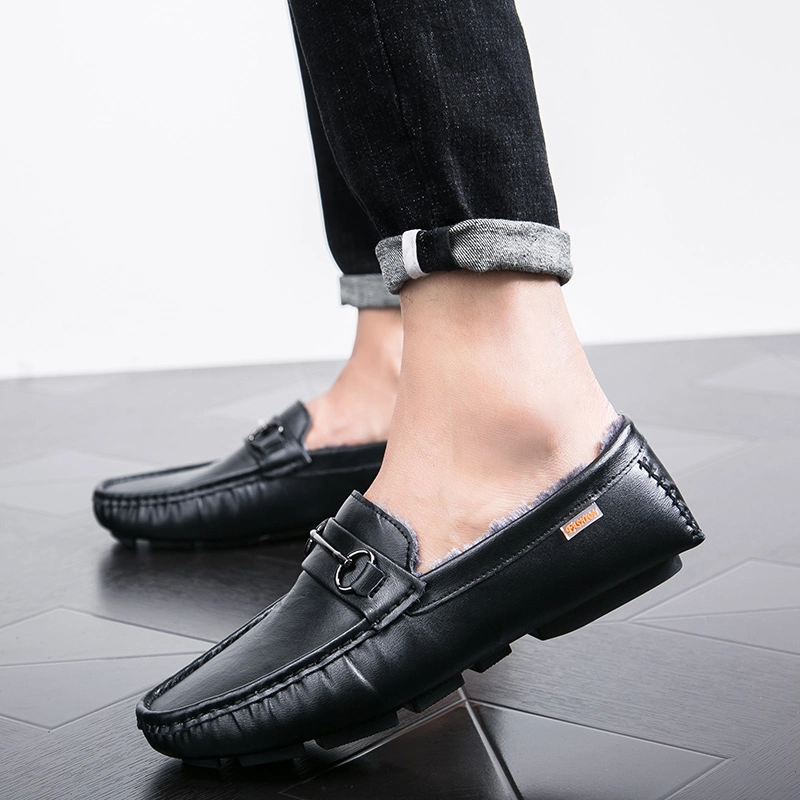 2019 Hot Chinese Warm High Quality Comfortable Leather Loafers with Elegant Men&prime;s Leather Loafers Party Date