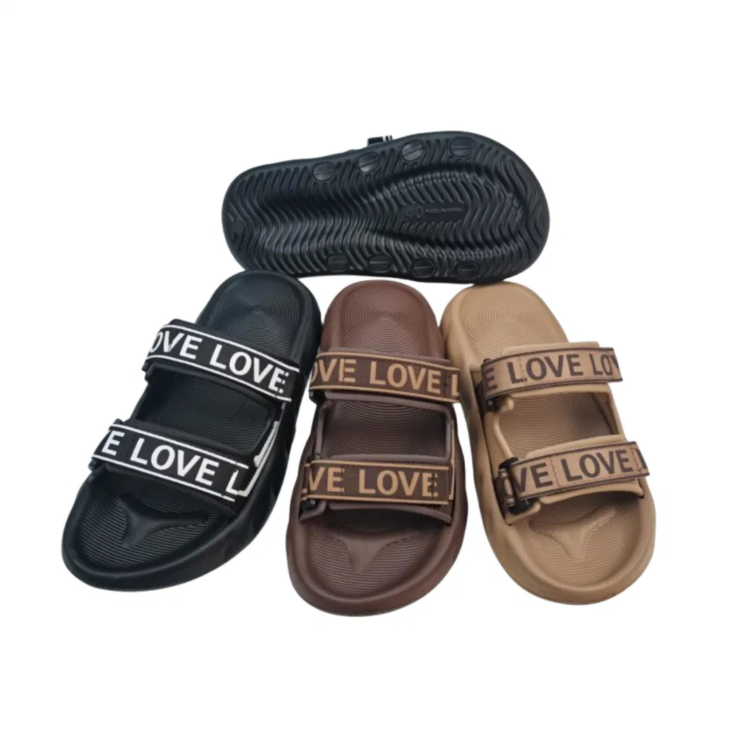 Wholesale Summer Flat Comfortable Beach Outdoor Leisure Sandals for Men Mules Shoes