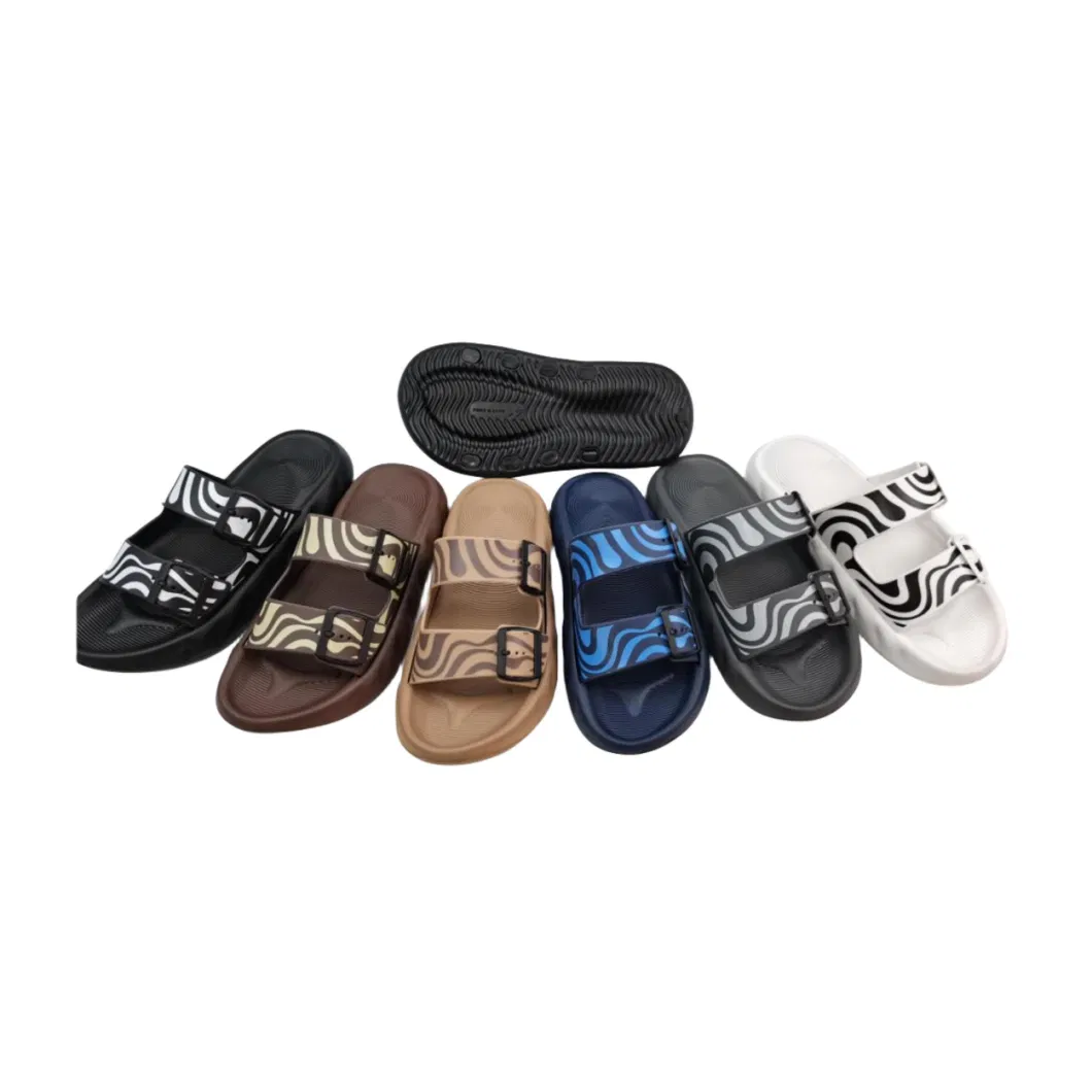 Wholesale Summer Flat Comfortable Beach Outdoor Leisure Sandals for Men Mules Shoes