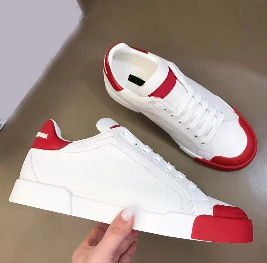 Luxury Brand Casual Shoes Designer Letter Men Shoes High Quality Women Fashion and Comfortable Calf Leather Breathable Low Top Outdoor Sports Walking Shoes