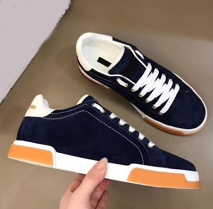 Luxury Brand Casual Shoes Designer Letter Men Shoes High Quality Women Fashion and Comfortable Calf Leather Breathable Low Top Outdoor Sports Walking Shoes